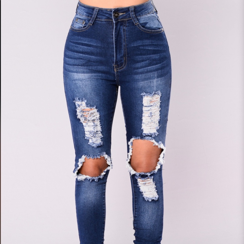 Fashion Nova Distressed Jeans